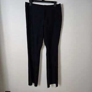ATHLETA Size 12 Petite Stellar Flare Trouser Black Pants UPF Women's